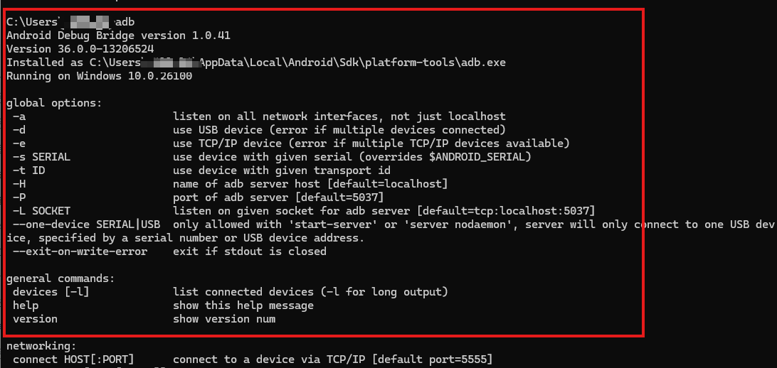 ADB configuration guide