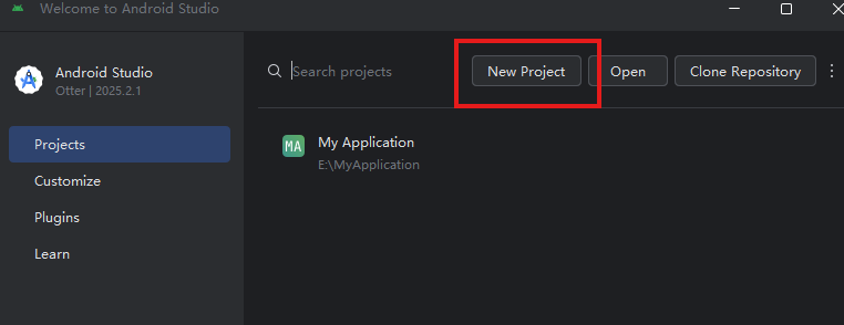 Android Studio project creation guide