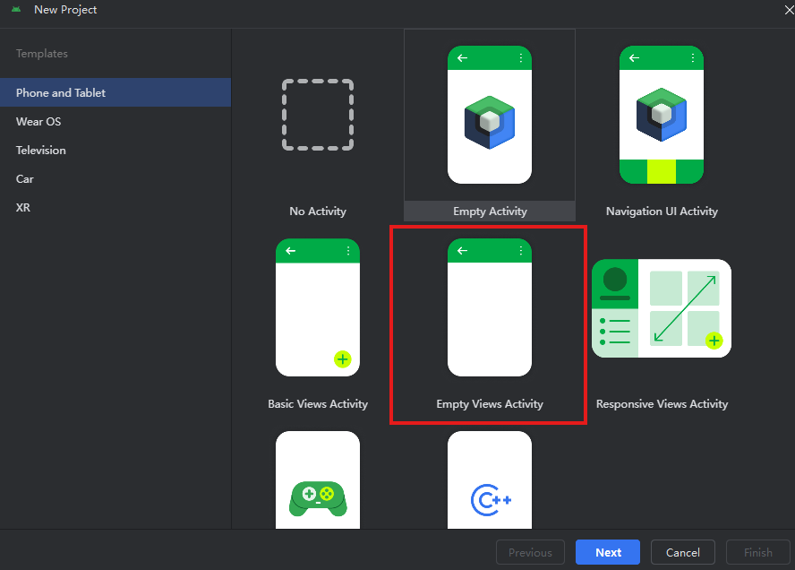 Android Studio project creation guide