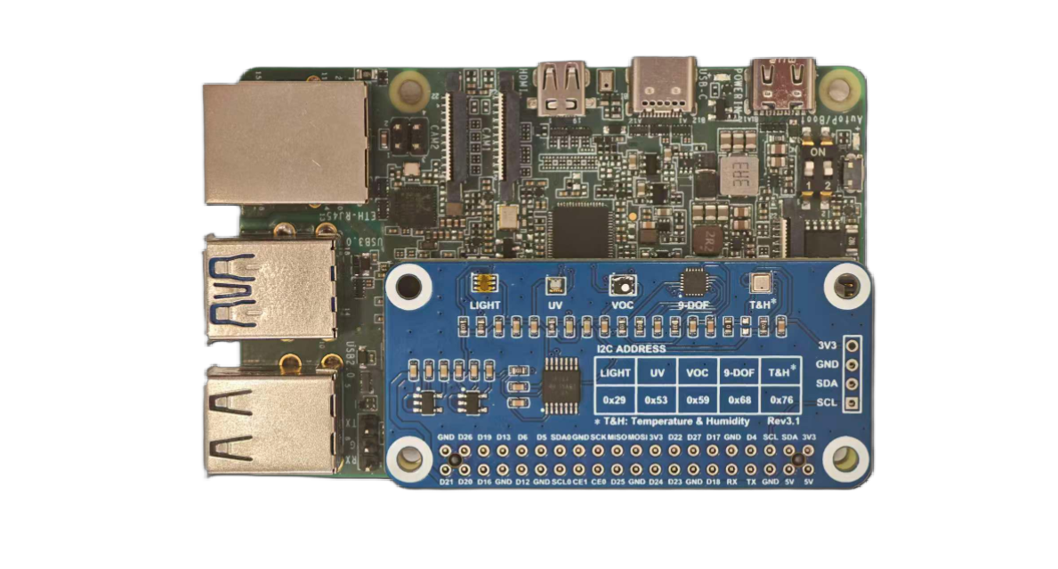 Quectel Pi M1 with Environment Sensor Expansion Board