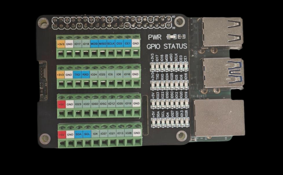 GPIO expansion board LED example