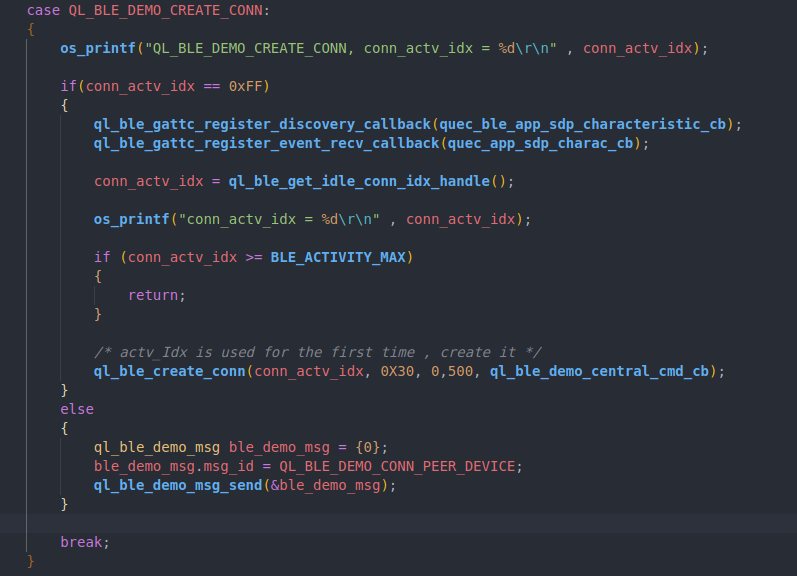 Create a connection activity