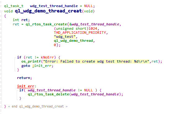 Example of Using Watchdog API