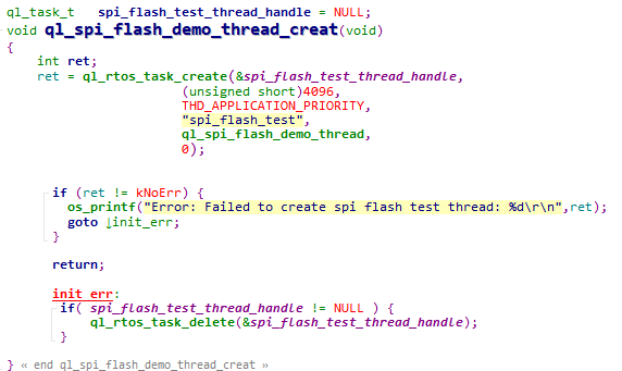 Create a SPI Flash Task