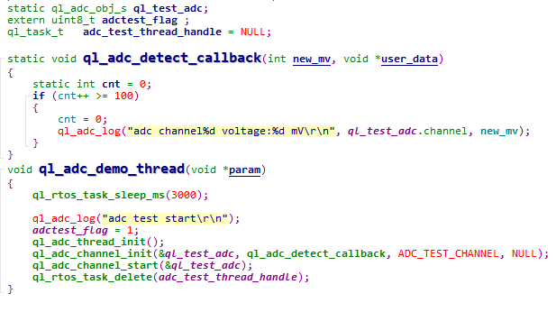 Example: Using ADC API