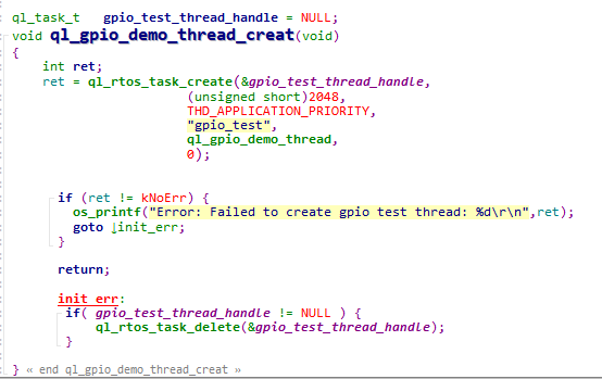Example: Creating a GPIO Task