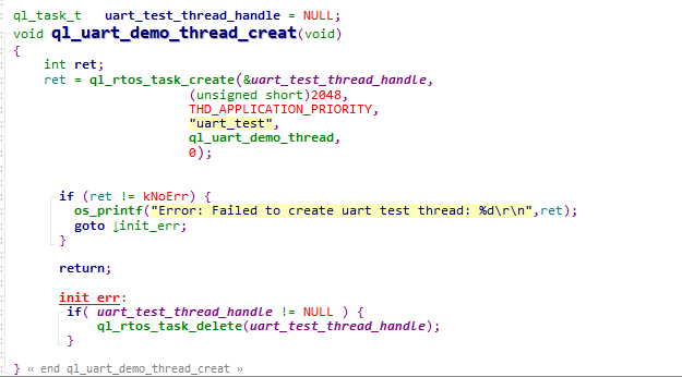 Creating a UART Task