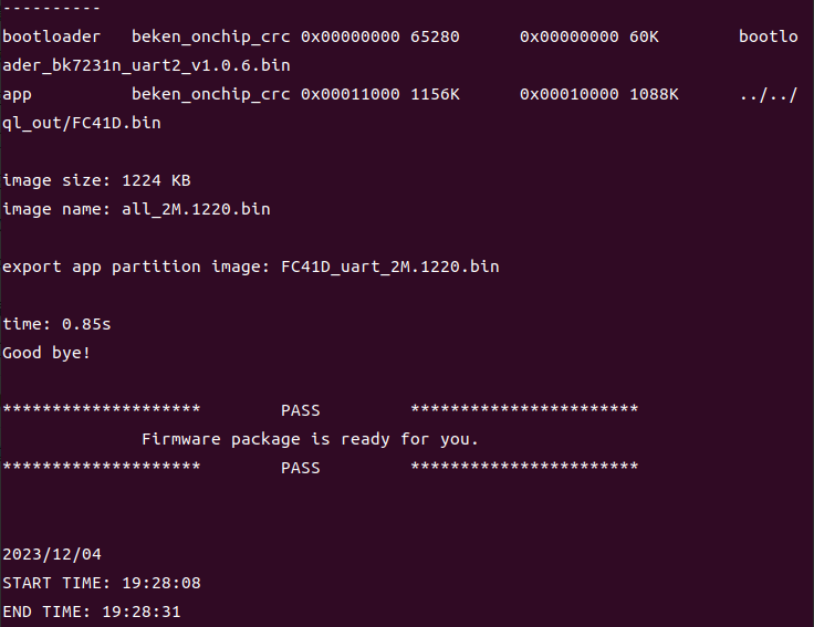 Successful Compilation