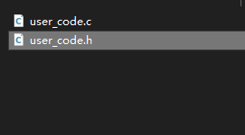 Create user_code.c and user_code.h