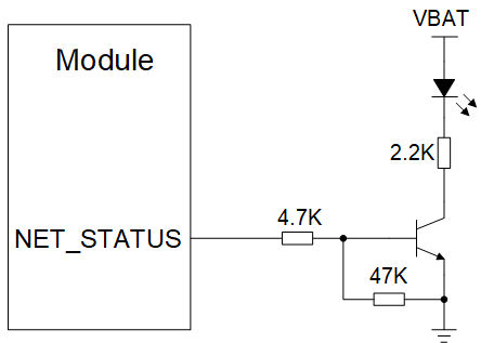 Reference Circuit of the Network Status Indicator