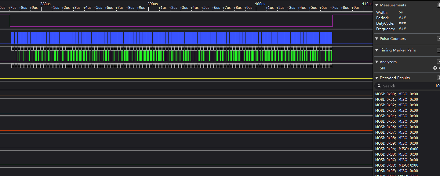 通过逻辑分析仪捕获 SPI 波形