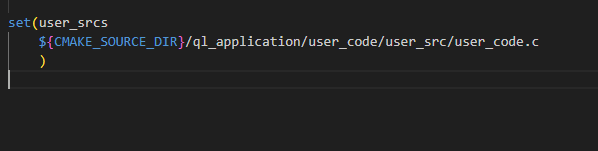 创建 user_srcs 源文件列表