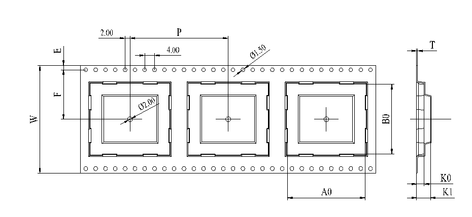 载体带尺寸图（单位：mm）