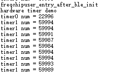 Timer Log Obtained via a Serial Port Tool