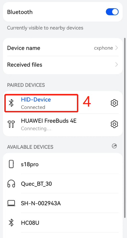 HID Device Connection