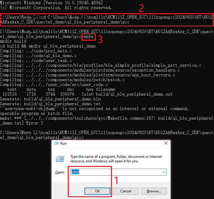 Compile with Command Line Window