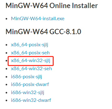 Download MinGW-W64 GCC-8.1.0