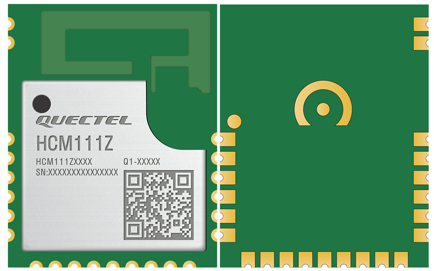 Top and Bottom Views (Pin Antenna Interface)