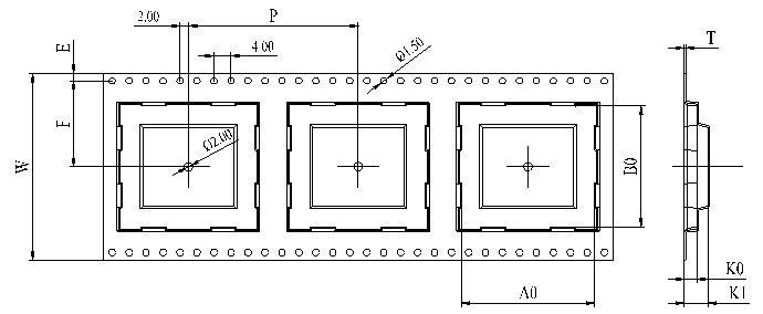 Carrier Tape Dimension Drawing(Unit: mm)