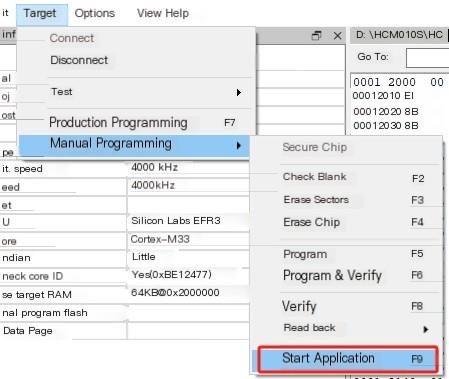 Start Application Menu