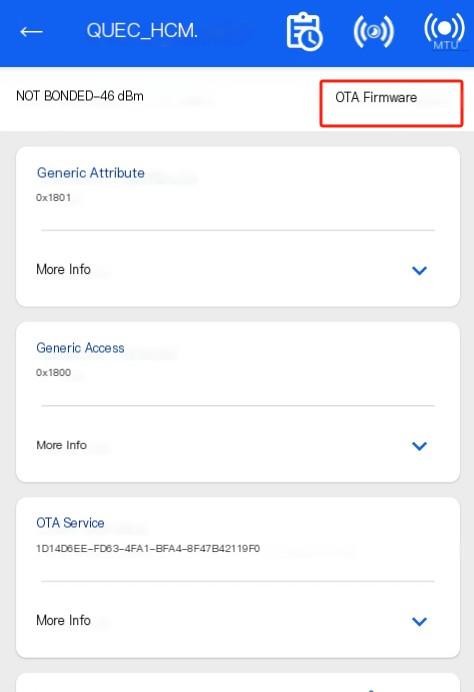 OTA Selection Interface