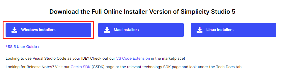 Download Simplicity Studio Toolkit