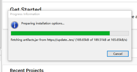 Figure 7: "Progress Information" Interface