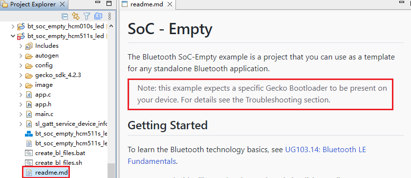 Figure 116: readme.md File of bt_soc_empty_hcm511s_led