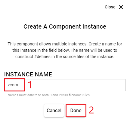 Figure 120: Rename Component Instance