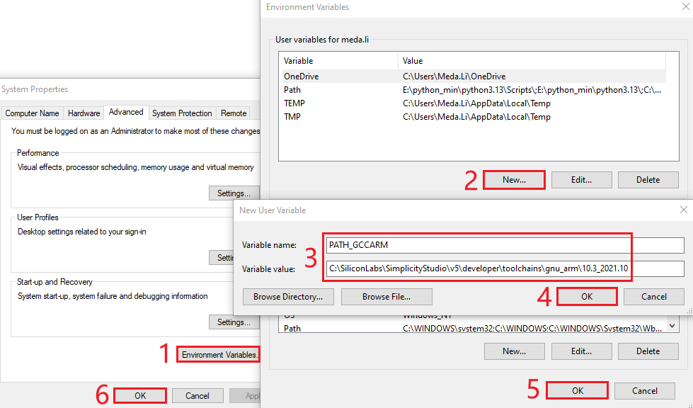Figure 141: Create Variable PATH_GCCARM