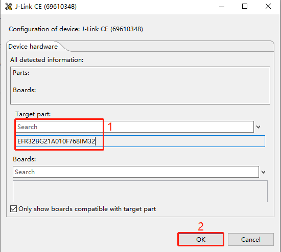 Figure 14: Configure J-Link Debugger
