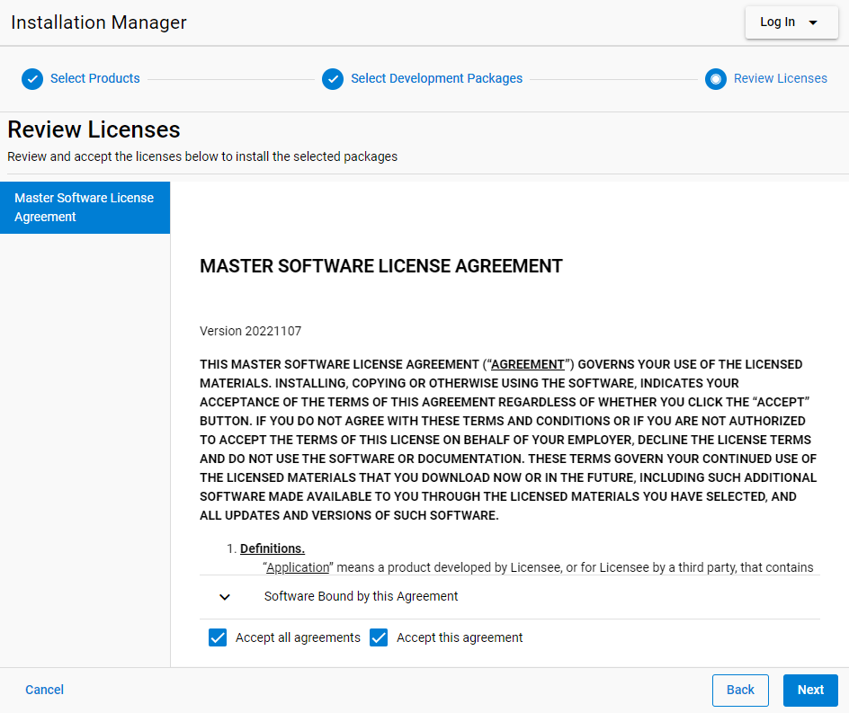 Figure 18: Accept Agreement