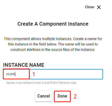 Figure 48: Rename Component Instance