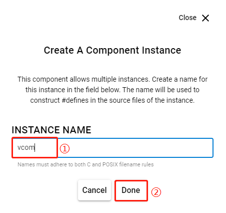 Figure 70: Rename Component Instance