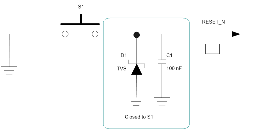 Reference Circuit for RESET_N with a Button