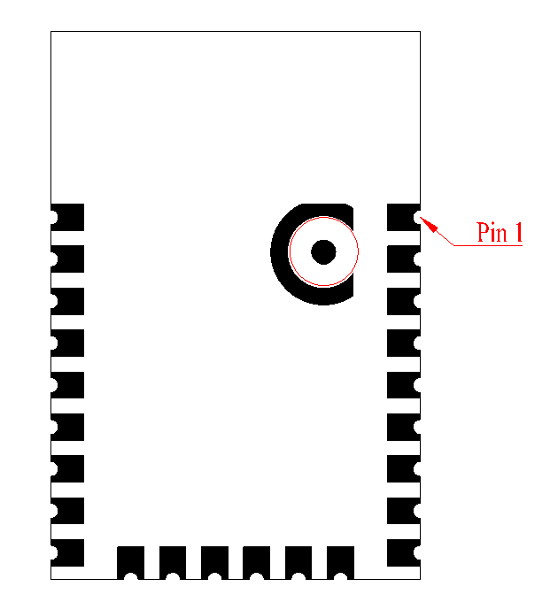 Prohibited Area During Routing(Bottom View)