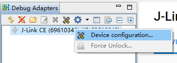 选择 J-Link 仿真器