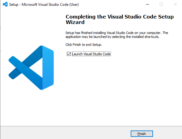 Visual Studio Code 安装完成